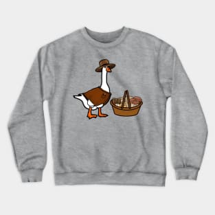 Me-Goose-Tah Mushroom Forager Hunter Mycology Mycologist Morel Oyster Boletus Fungi Crewneck Sweatshirt